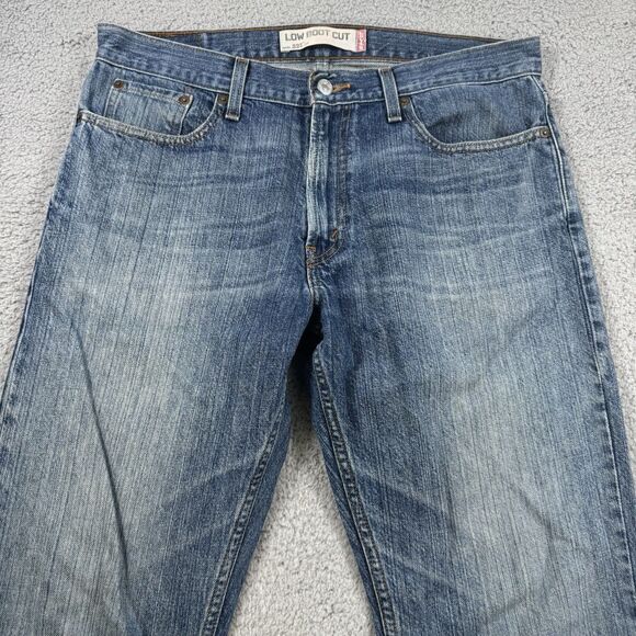 S Levis Jeans Mens 34x29 Blue 527 Slim‎ Bootcut Western Cowboy Denim - Picture 2 of 12